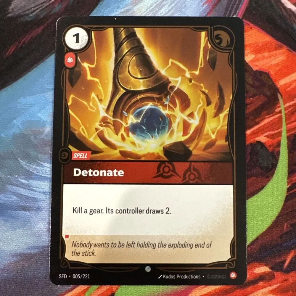 Detonate Foil 005/221 Spiritforged Riftbound League of Legends